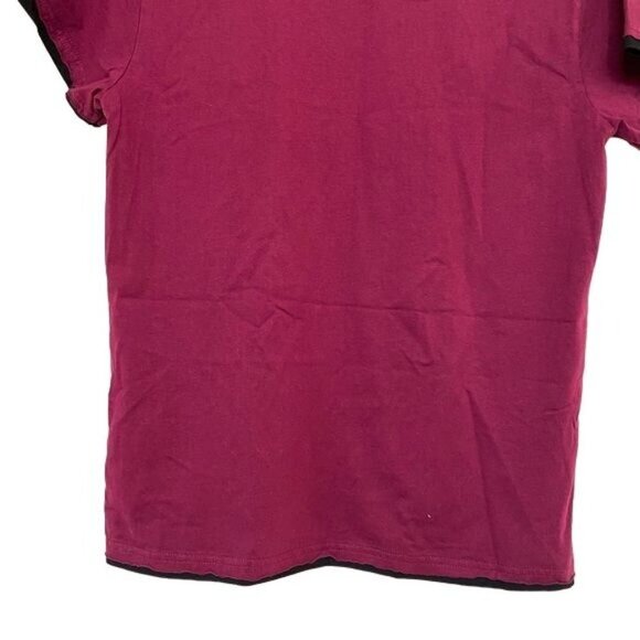 Lazy One Beery Bear Huckle Beary Faux Layered Tee Berry Colored Size S - Picture 6 of 8